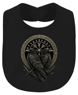 Imagen del producto de Vikingo, Cuervo, Hugin, Munin, Vegvisir, Brújula, Runas, Nórdico, Thor, Bebé, , Talla única