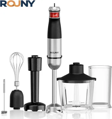 Obrázek produktu pro Ruční mixér, funkce 6 v 1, nože z nerezové oceli, černý, zástrčka EU, 6 v 1