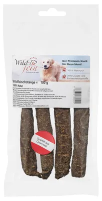 Produktbild von Wild & Fein Hundesnack Wildfleischstange, 100 g