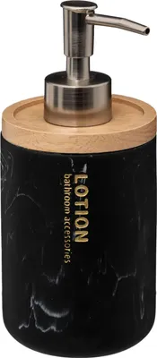 Produktbild von 5five Seifenpumpe/Seifenspender - Marmoroptik - schwarz - 272 ml