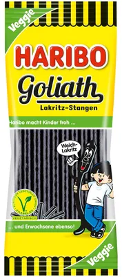 Produktbild von Haribo Goliath Lakritz-Stangen vegetarisch 125g