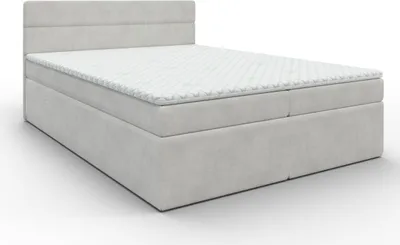 Produktbild von Kontinentales Doppelbett mit Stauraum 160x200 KAMELA - beige