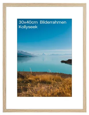 Fotolijst 30x40 cm, MDF/Acrylglas, schwarz, Holzrahmen