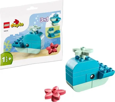 Image de LEGO® DUPLO® Baleine - Jeu de construction fantaisie pour les enfants à partir de 1,5 ans - 30648 9 pièces