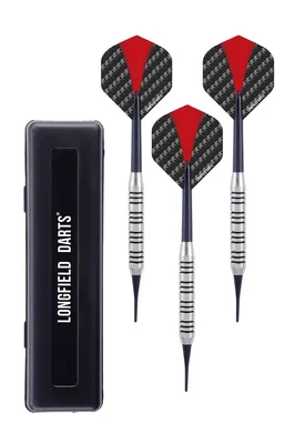 Produktbild von Longfield Darts Neusilber Set, Softip Darts 18Gr.