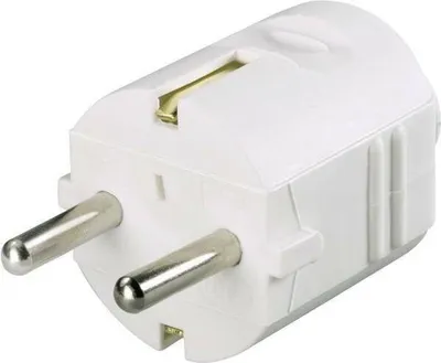 Produktbild von GAO 0401 Schutzkontaktstecker Schukostecker Netzstecker Kunststoff 230V Weiß IP20
