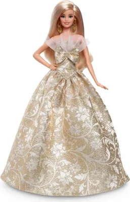 Immagine prodotto di Barbie Signature - Bambola natalizia da collezione con capelli biondi JBH95