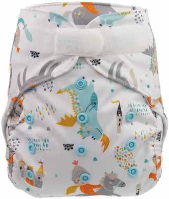 Produktbild von Blümchen Onesize-Überhose Laschen KLETT Kleiner Ritter