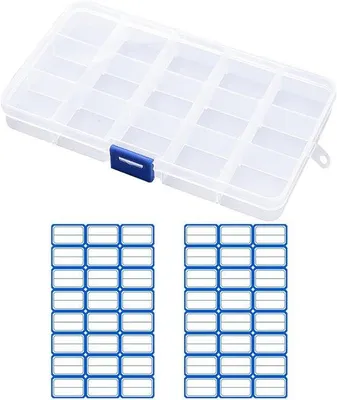 Obrázok produktu pre Priehľadná úložná krabica – 2-dielna – na drobné predmety