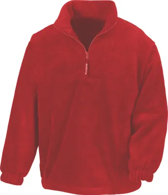 Image de Pull en polaire Result avec fermeture éclair BC920 (L) (Rouge)