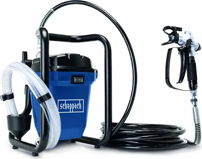Produktbild von Scheppach Airless Farbsprühsystem ACS3000 mit stufenloser Druckregulierung | 750 W Elektromotor | bis zu 207 bar | 7,6 m Sprühschlauch