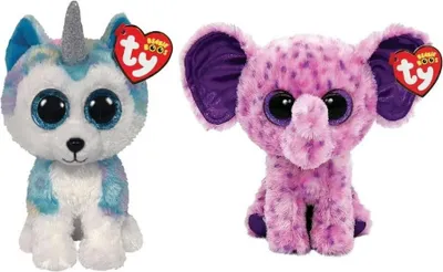 Obrázok produktu pre Ty - Plyšové hračky - Beanie Boo's - Helena Husky & Eva Elephant