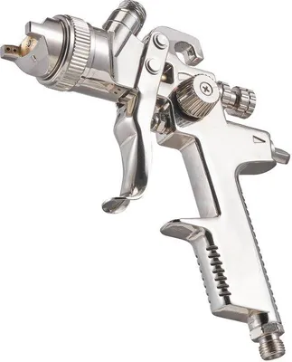 Produktbild von LVP-Luftstrahlbohrpistole, Lackpistole mit Schwerkraftzufuhr, 3-Mundpistolen (1,3/1,4/1,7 mm), 600 ml Füllung, Luftregler für Möbel, Autolacke und DIY-Projekte