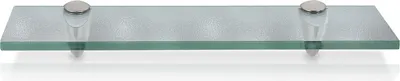 Produktbild von SWANEW Glasregal Wandregale mit Halterung Glasboden Badregal Bad Ablage Glasablage Regal Glas Badablage Glasscheibe Halterung Regale Milchglas Wandregal 60cmx0.8cm x10 cm