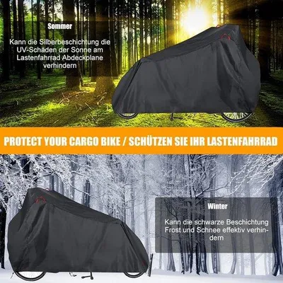 Produktbild von Wasserdichter Fahrradkoffer Schutzbezug 420D Oxford, winterfest, UV-geschützt