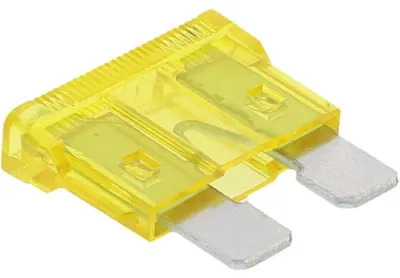 Flachsteck-Sicherungsset 20 A, gelb, 5-teilig