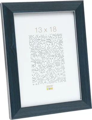 Produktbild von Deknudt Kunststoff-Fotorahmen S41VK6, blau, 10 x 15 cm