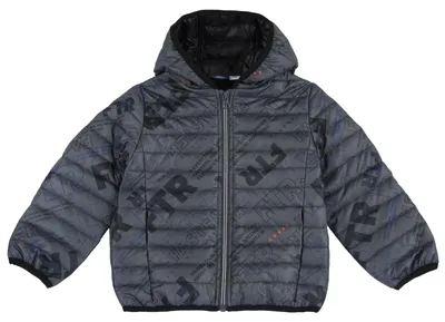 Immagine prodotto di Giacca da bambino con cappuccio e zip. Giacca calda con cappuccio, colore grigio (taglia 1)