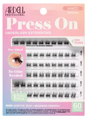 Produktbild von ARDELL PRESS ON vorgeklebte Underlash Extensions #naked natural 60 u