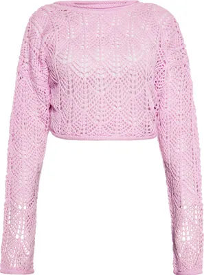 Image de Pull SWIRLY pour femmes - rose, L