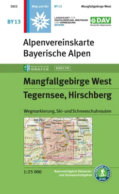 Obrázok produktu pre Pohorie Mangfall západ, Tegernsee, Hirschberg 1:25 000