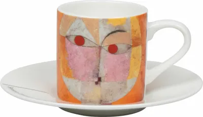 Immagine prodotto di Könitz Espressotasse Senecio Baldgreis - Paul Klee mit Untertasse, Becher, Bone China, Bunt, 95 ml, 11 5 304 2719