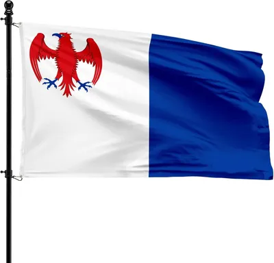 Produktbild von Gemeindeflagge Walcourt, 90 x 150 cm, Polyester, für Fahnenmast