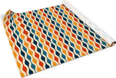 Produktbild von Retro-muster– Möbelfolie selbstklebend – PVC Klebefolie für Möbel – Küche – Schränke – Möbelrenovierungsfolie – Möbeldekorfolie – 100x50 cm