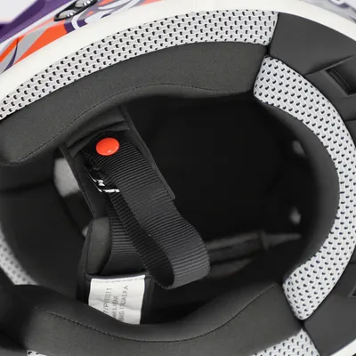 Image de Casque de motocross Acerbis Linear Graphic 2026, couleur lilas/blanc, taille 2XL (63/64)
