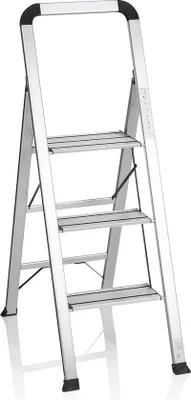 Image de Escabeau de cuisine en aluminium à 3 marches