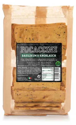 Produktbild von Focaccine Basilikum & Knoblauch