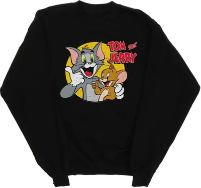 Produktbild von Tom And Jerry - "Thumbs Up" Sweatshirt für Herren BI47069 (S) (Schwarz)