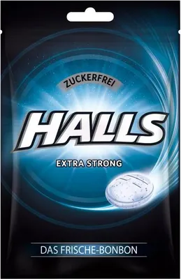 Produktbild von Halls Extra Strong zuckerfrei 65g