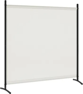 Produktbild von WOLTU Paravent, Raumteiler, 1-teiliger freistehender Sichtschutz, 180x177 cm, Creme