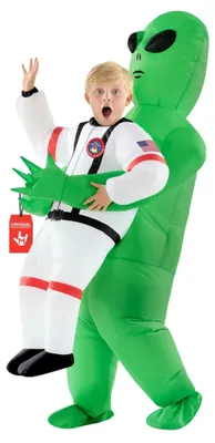 Produktbild von Morph Aufblasbares Alien Kostüm Kinder, Halloween Kostüm Kinder