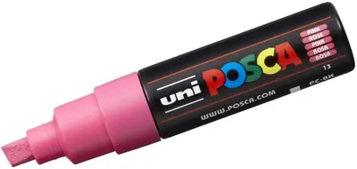Obrázok produktu pre Vláknové perá Uni Posca PC-8K 8 mm ružové Balenie 6 ks