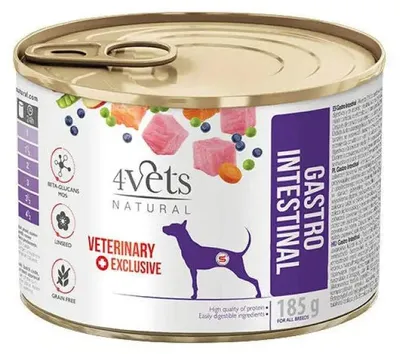 Obrázok produktu pre 4VETS Natural Gastro Intestinal Dog - mokrá strava pre psov - 185 g