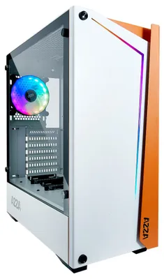 Obrázek produktu pro Azza APOLLO 430, Midi Tower, PC, Bílá, ATX, Micro ATX, Temperované sklo, Hraní