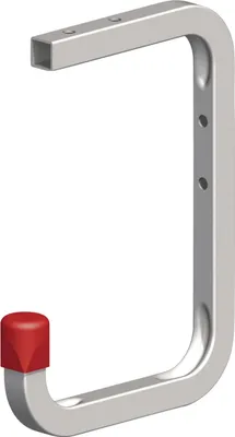 Produktbild von alfer Wand- und Deckenhaken 115 x 160 x 100 mm Stahl verzinkt Kappe rot