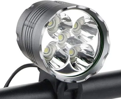 Image de Phare de VTT de 6 000 lumens - 5 LED - étanche - batterie rechargeable
