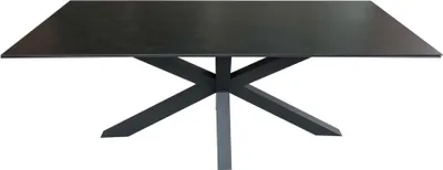Produktbild von Gartentisch Malaga 200x90 cm – Aluminium Gestell & Keramikplatte Dark Grey