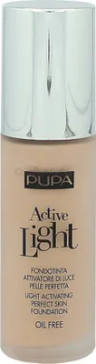 Produktbild von PUPA Milano Active Light - Light Activating Foundation, Pumpenflasche, Flüssigkeit, Jeder Hauttyp, Glättend, Nude, Strahlend