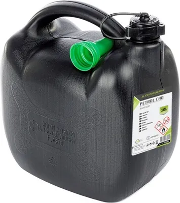 Produktbild von Benzinkanister aus Kunststoff, 10L, oval, schwarz