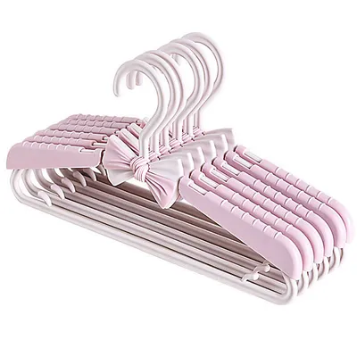 Imagen del producto de Perchas para ropa para niños. Percha retráctil para ropa, color rosa