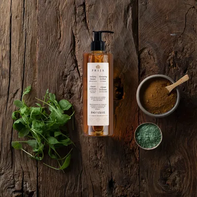 Image de Shampooing Prija Renforcement - Formule nourrissante et fortifiante à l'extrait d'Eruca Sativa pour plus de brillance et de résistance (370 ml) - Nettoyage en douceur pour tous les types de cheveux