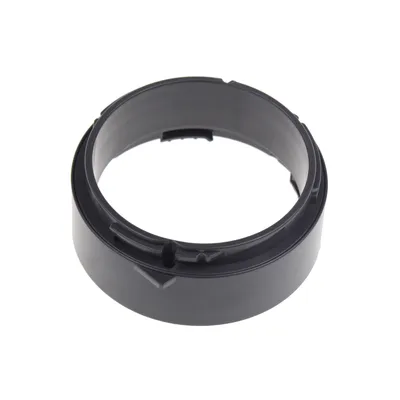 A black plastic ring part for a stand mixer is shown against a white background.