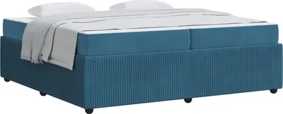Productafbeelding van Bedframe met matras Blauw 200 x 200 cm Stof