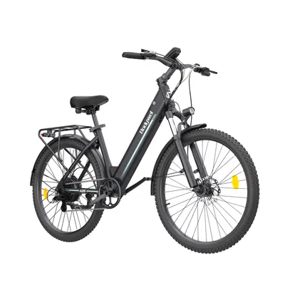 Produktbild von E Bike, City E-Bike & E-Hollandrad mit 36V 13Ah Akku bis zu 80-100km, SHIMANO 7-Gang, 250W Motor&25km/h, Stadt- und Freizeit-E-Bike Schwarz