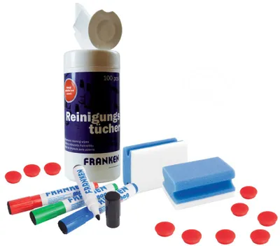 Productafbeelding van FRANKEN Startset voor magnetische oppervlakken / witte borden / planningsborden