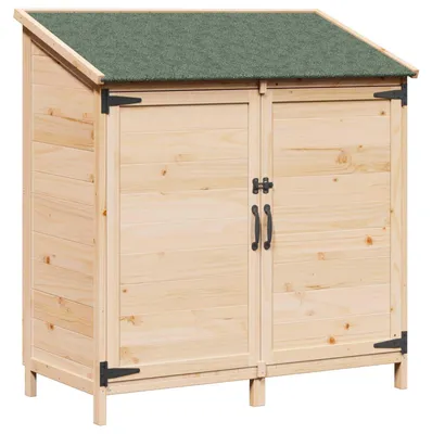 Produktbild von vidaXL Garten Shed Natur 106,5 x 56 x 113,5 cm Holzwerkstoff